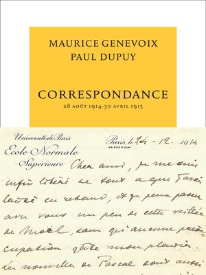 cover image of Correspondance